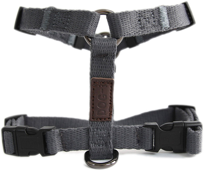 도그아이 H형 하네스 가슴줄, 그레이, 1개
