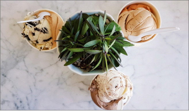 유브이디에스 아트보드 주방시트지 민트와 아이스크림, 1개