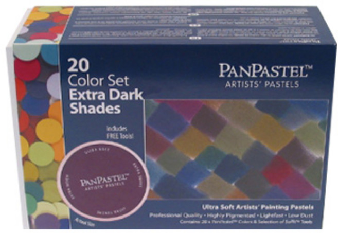 신한화구 팬 파스텔 Extra Dark Shade, 20색, 1세트