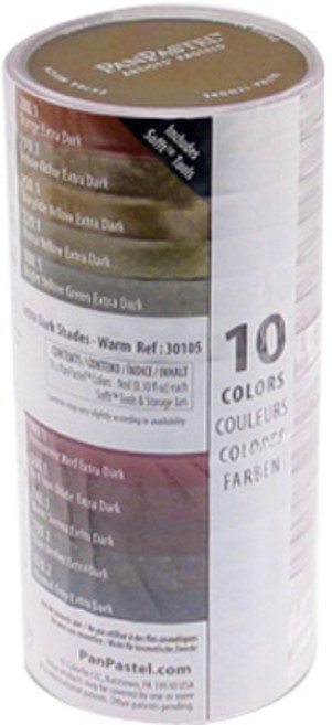 신한화구 팬 파스텔 Extra Dark Shade Warm, 10색