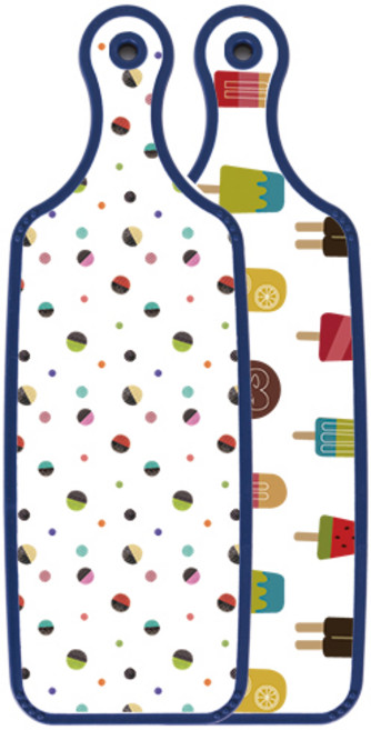 ROEM DESIGN Blue Edition 雙面硬質上菜砧板, 配色圓形, 1個