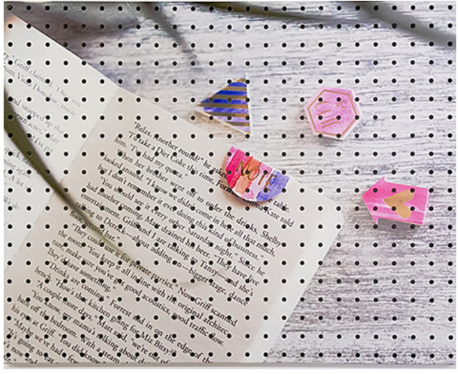 앤비커머스 인테리어타공판 로즈북 WHITE, 1개