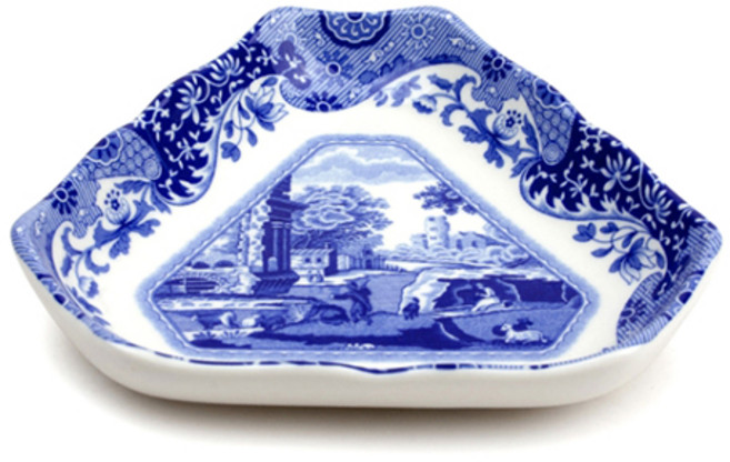 스포드 포트메리온 블루이탈리안 삼각접시, 혼합 색상, 1개