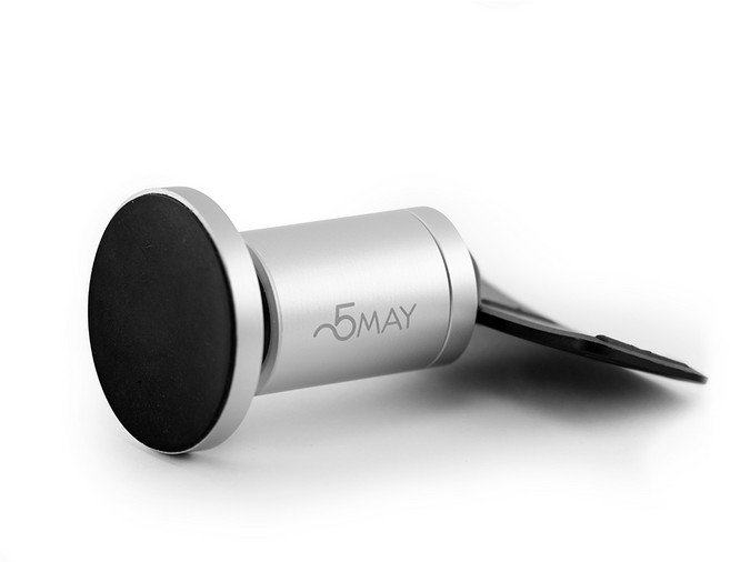 오메이 알루미늄 마그네틱 CD슬롯 차량용 거치대 A200, 실버, 1개