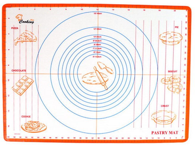 쿠킹플러스 패스츄리 실리콘 패드 오렌지, 1개