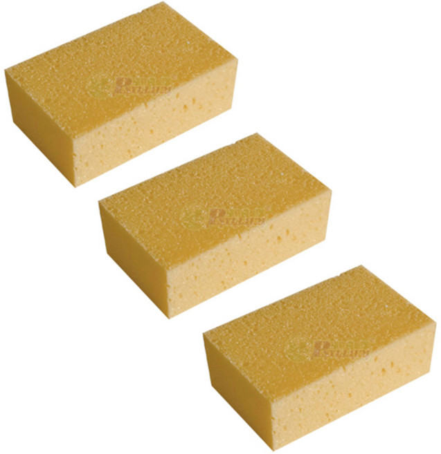 에이비엠 벌집 세차 스펀지 대, 3개, 혼합색상