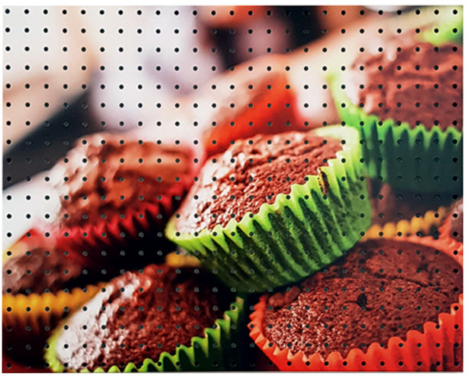 인테리어 타공판 초코컵케익BB white, 1개