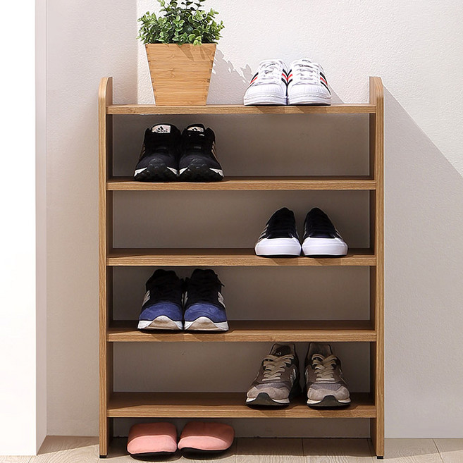 로미엔 칸칸신발장 기본형, 오크, 5단