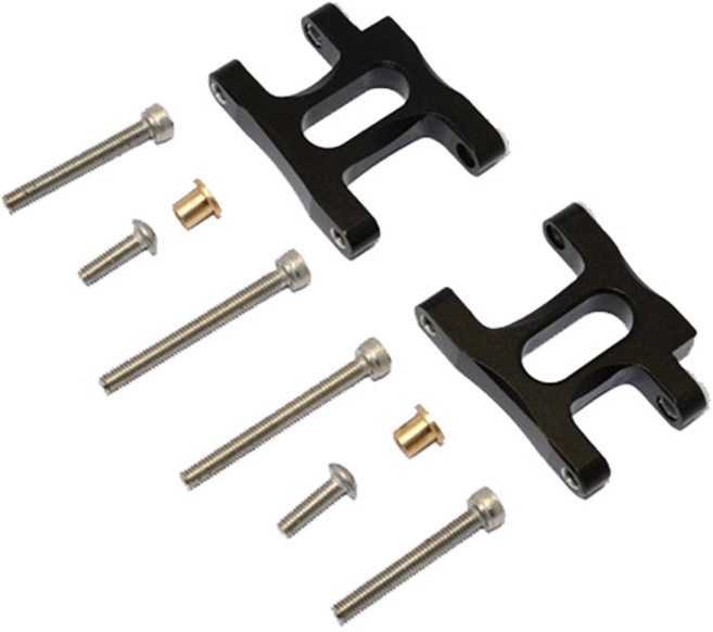 지피엠레이싱 Aluminium Front Suspension Arm RC에이암, BK, 1세트