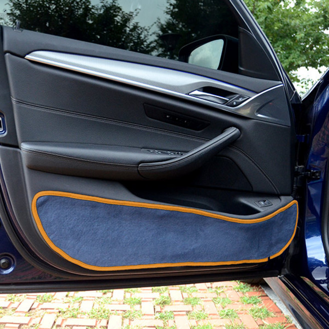 블루코드 섀미 자동차 도어커버 파스텔 네이비 + 오렌지, 현대, 아슬란