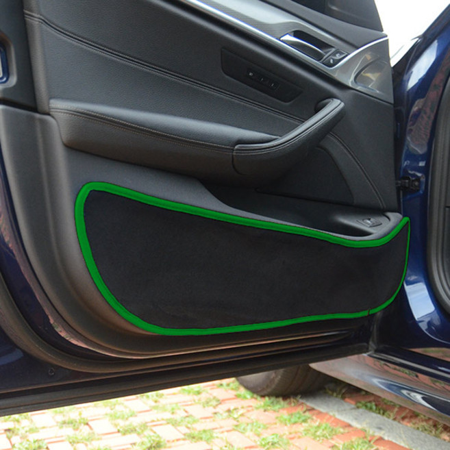 블루코드 섀미 도어커버 블랙 + 그린, 기아, K3