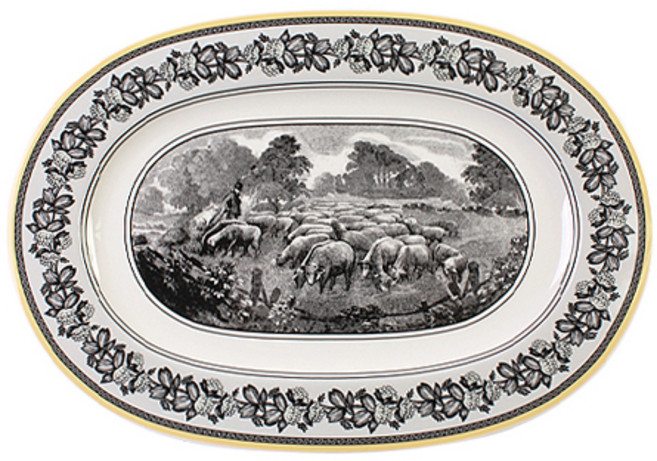 빌레로이앤보흐 아우든 펌 오발 접시, 혼합색상, 1개