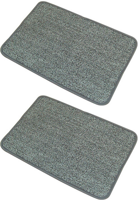바이데코 보카시 솔리드 발매트, 그레이, 2개