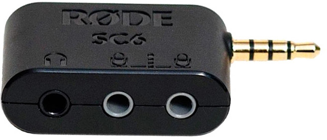 로드 듀얼 TRRS인풋 및 스테레오 헤드폰 아웃풋 젠더, SC6, 혼합 색상, 1개