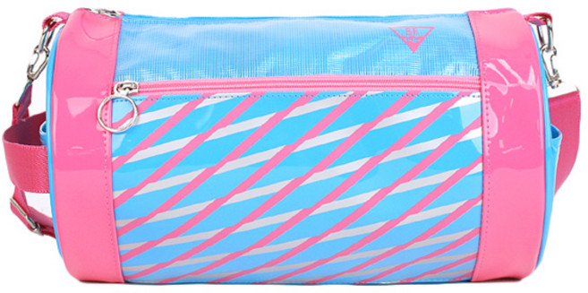 베이직엘르 타포린 원통 크로스 비치백 BET-RC08B, 블루