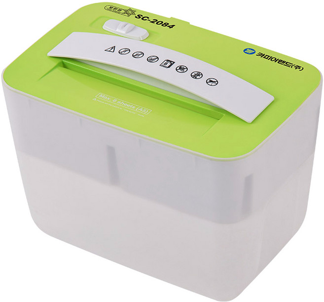 카피어랜드 미니 문서세단기, SC-2084, GREEN