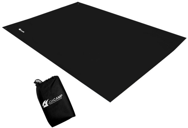 조아캠프 방수 매트 + 수납가방, 블랙