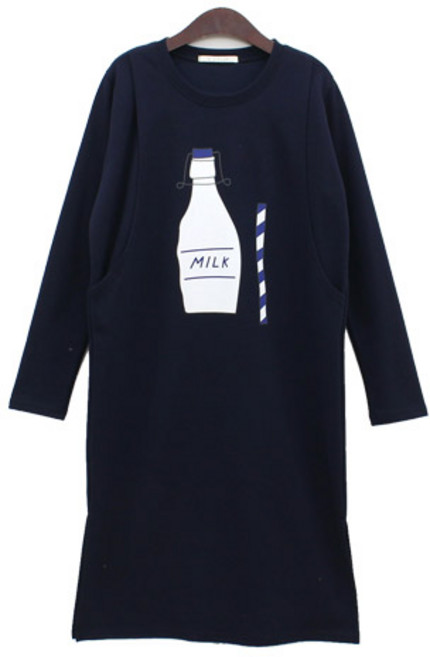 팡팡샵 T 긴 밀크 수유 원피스