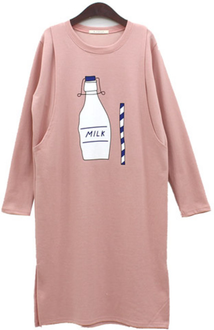 팡팡샵 T 긴 밀크수유 원피스