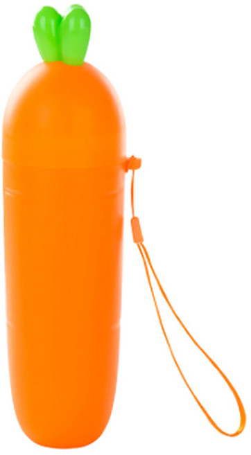 DM 알럽홈 휴대용 캐롯 칫솔 컵, 오렌지, 1개, 108g