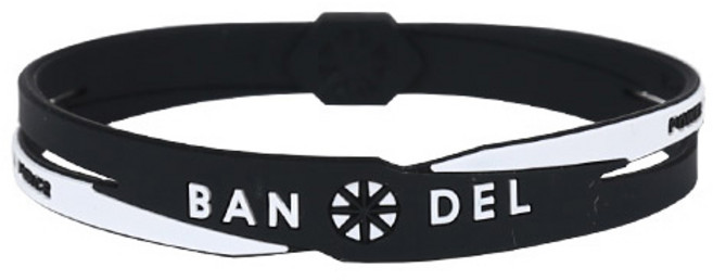 반델 크로스 팔찌, 블랙 + 화이트, 1개