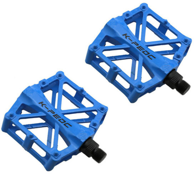 케이피이디씨 볼베어링 자전거 평페달, 블루, 1개