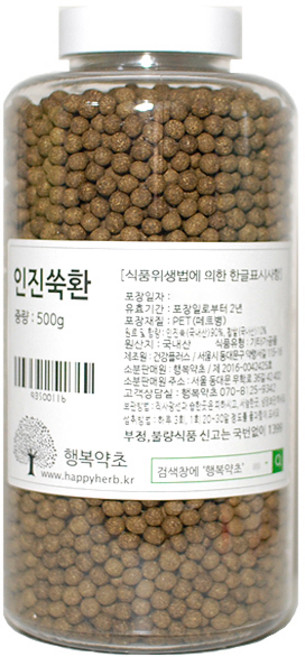 행복약초 인진쑥환, 1개, 500g