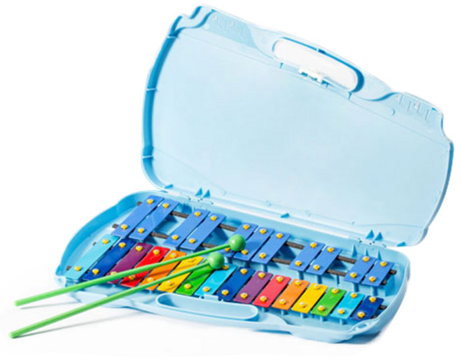 鐵琴, 27 鍵, 藍色