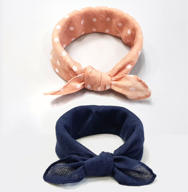 우주아이 아동용 보들보들 쁘띠스카프 2p 세트 C