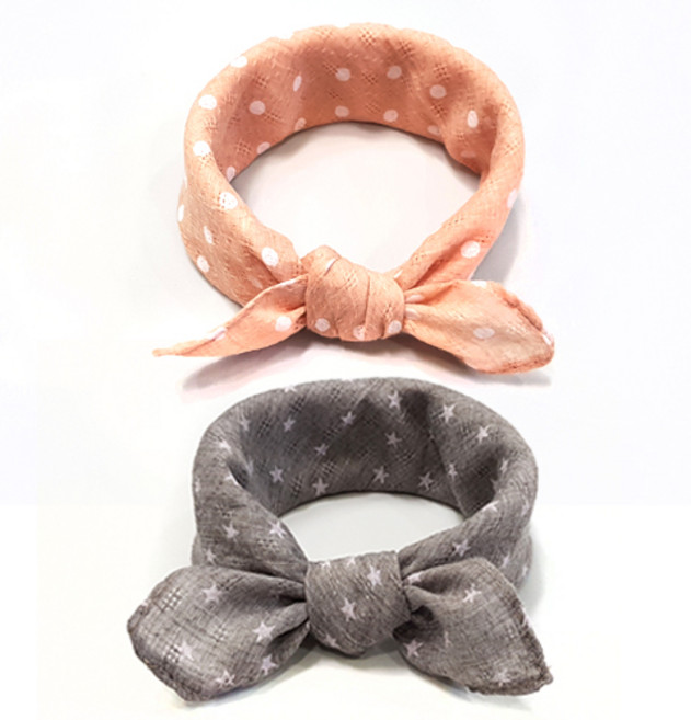 우주아이 아동용 보들보들 쁘띠스카프 2p 세트 F