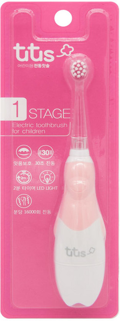 투투스 전동칫솔 STAGE 1, 핑크