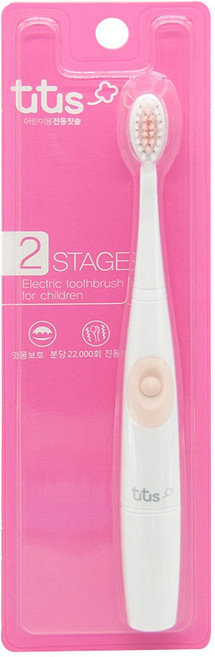 투투스 전동칫솔 STAGE 2, 핑크