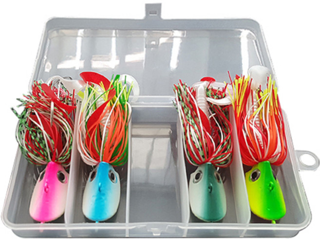 루어플러스 타이라바80 루어 80g 4종 세트, 청록, 핑크, 그린, 블루, 1개