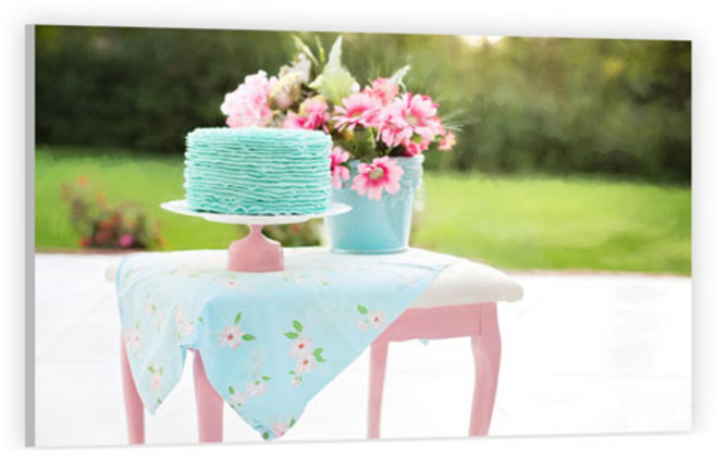 UVDS 주방 아트보드 민트맛 케이크, 1개