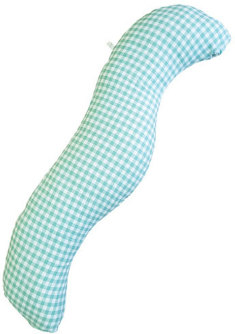 홍대선희샵 3자 바디필로우 순면, 그린체크