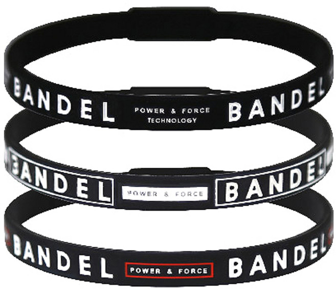 반델 라인 스포츠 팔찌, 블랙, 3개