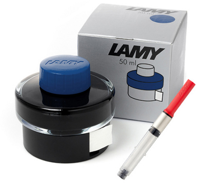LAMY 병잉크 컨버터 세트 50ml T52 Z28, 블루블랙, 1세트