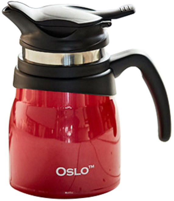오슬로 피카 커피 티포트 차망, 레드, 800ml, 1개