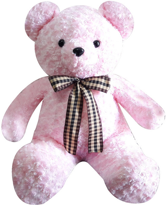 아트코리아 러브 리본베어 왕 봉제인형, 100cm, 핑크, 1개