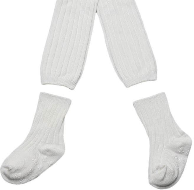 위삭스앤파파맘 아동용 무발 도톰 골지 타이즈 + 양말 세트