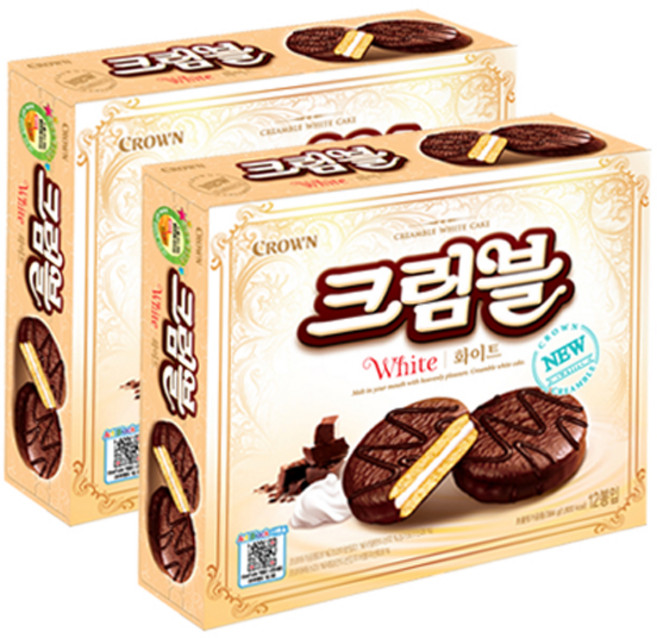 [크라운] 크림블 화이트, 384g, 2개