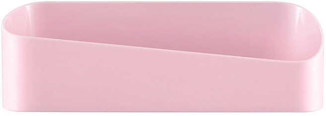 그뤠잇 라이프 무타공 라운딩 욕실선반, 핑크, 1개