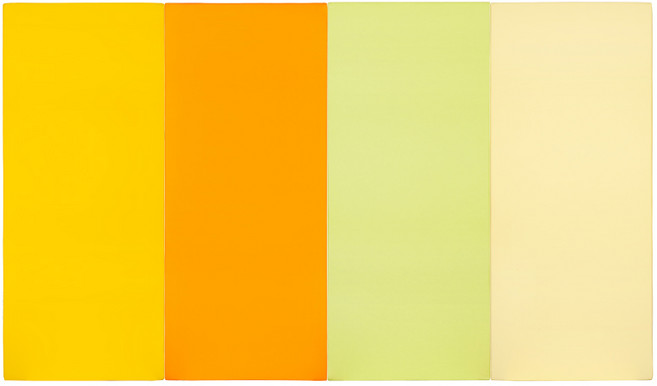 퍼니존 퍼니테라피 유아폴더매트 엘로우비비드시리즈5, 옐로우 + 오렌지 + 피스타치오 + 아이보리