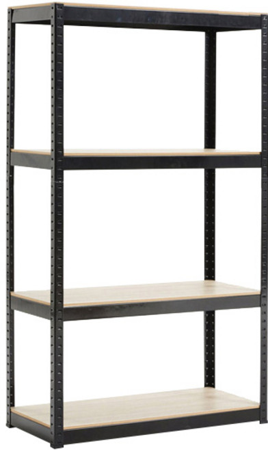 트레벨 뚝딱 앵글 선반, 블랙, 4단