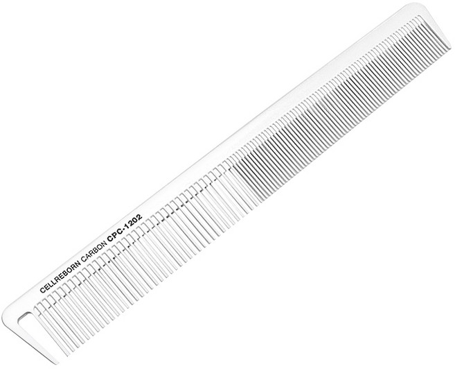 셀리본 강화 세라믹 카본콤 브러시 CPC-1202, 화이트, 1개