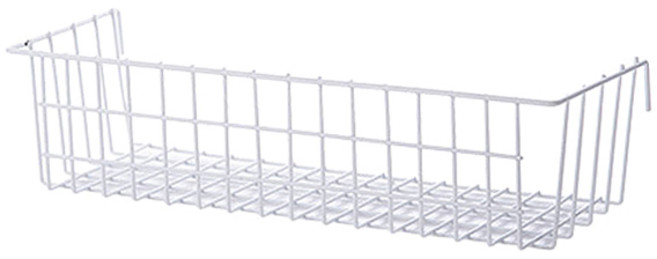 인테리어 벽걸이 메쉬수납함 대, 화이트, 1개