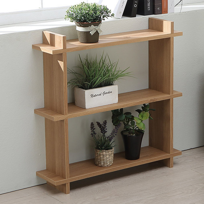 아라마가구 끼움 화분진열대, 오크, 3단