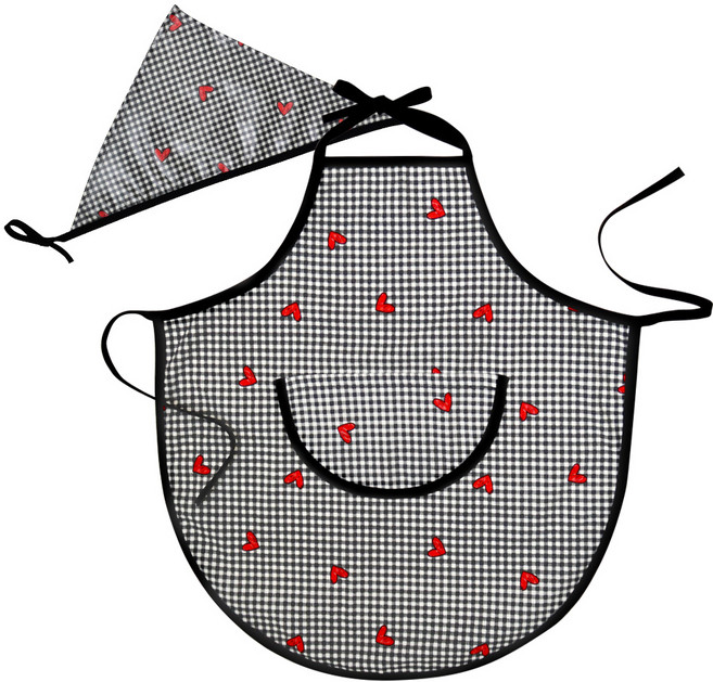 베니앙 유아동 방수앞치마두건세트