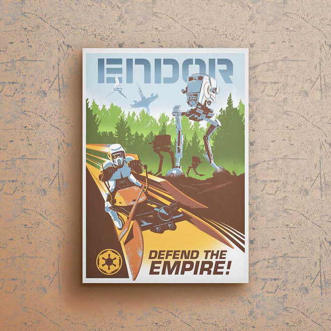 콜렉션플러스 스타워즈 엔도르 17013 포스터 + 아크릴 디아섹 액자