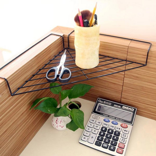 파티션 삼각선반, 블랙, 1개